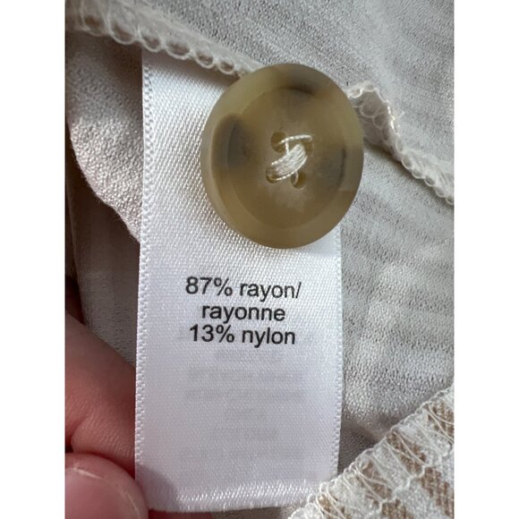 Maurices Striped One Button Blazer Jacket Size XXL White Beige Neutral Old Money - Picture 7 of 7